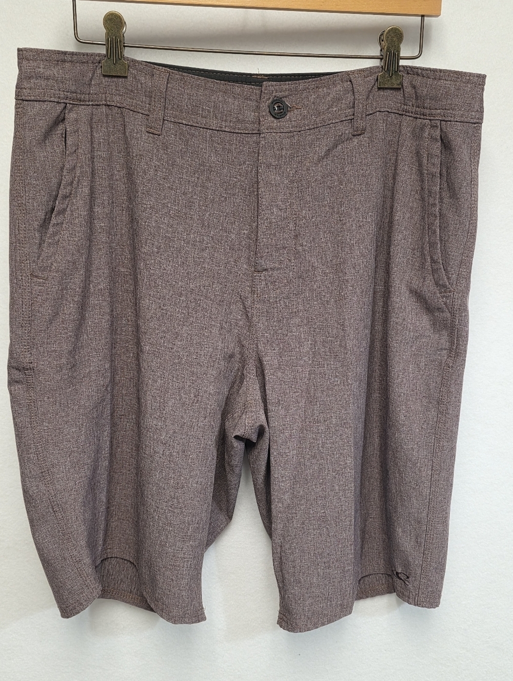 O'Neill Reserve Heathered Hybrid Flat Front Shorts Mens Size 34 - Picture 10 of 12